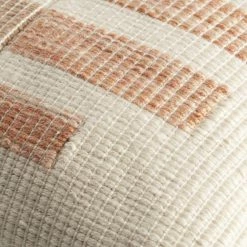 World Market Orange and Tan Geo Indoor Outdoor Throw Pillow -Outdoor Elegant Store unnamed file 510