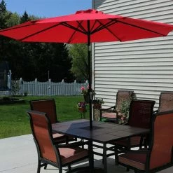 World Market Market 9 Ft Tilting Patio Umbrella with Solar LED Lights -Outdoor Elegant Store unnamed file 538