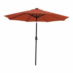 World Market Market 9 Ft Tilting Patio Umbrella with Solar LED Lights -Outdoor Elegant Store unnamed file 546