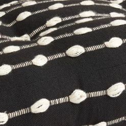 World Market Black and Ivory Dot Indoor Outdoor Floor Cushion -Outdoor Elegant Store unnamed file 549