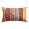 World Market Multicolor Variegated Stripe Indoor Outdoor Lumbar Pillow -Outdoor Elegant Store unnamed file 568