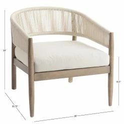 World Market Cabrillo Nautical Rope Outdoor Armchair -Outdoor Elegant Store unnamed file 64