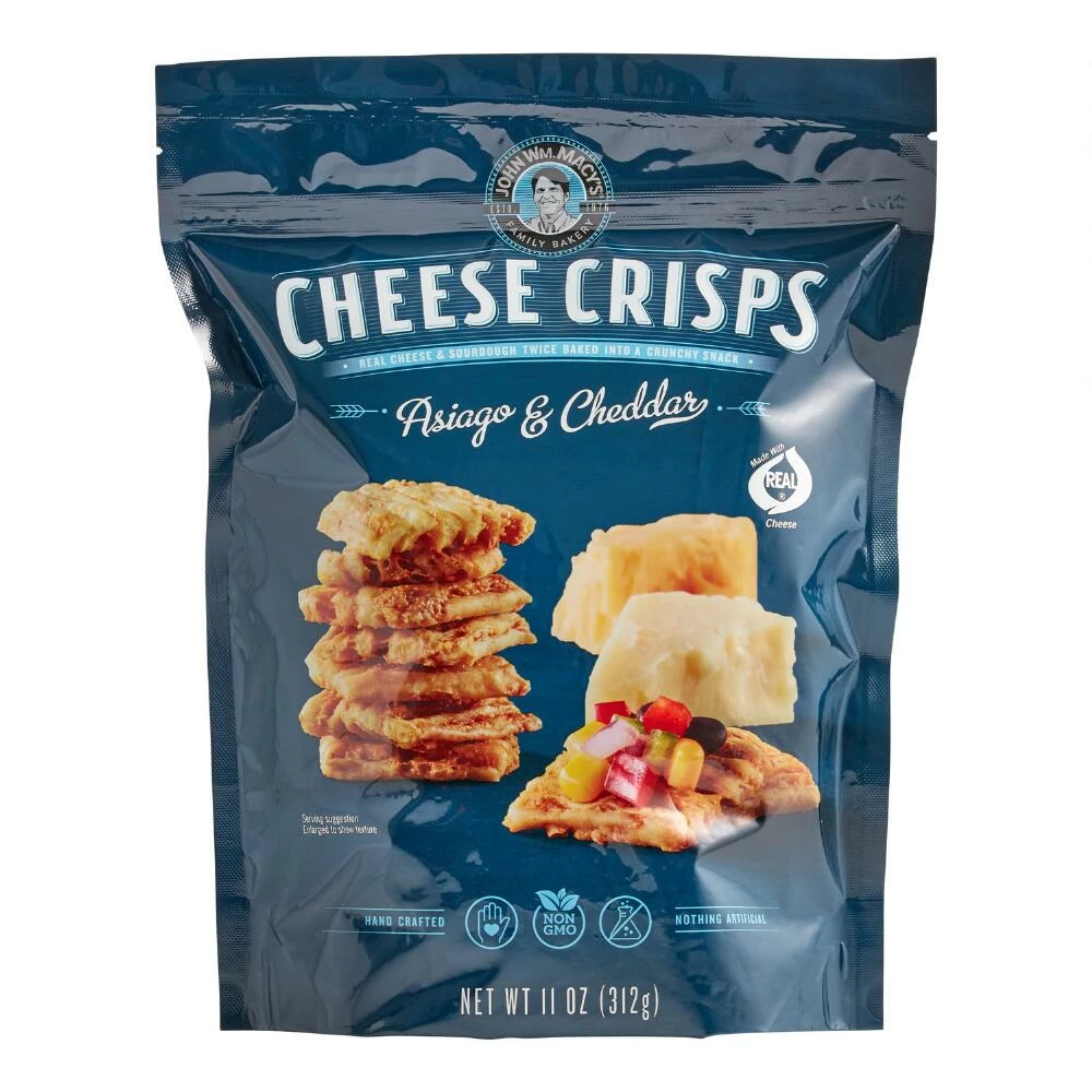 World Market Large Macy's Asiago And Cheddar Cheese Crisps 3 World Market Large Macy's Asiago And Cheddar Cheese Crisps