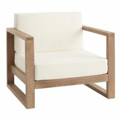 World Market Segovia Light Brown Eucalyptus Outdoor Chair