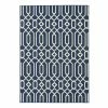 World Market Navy Blue and White Geometric Cortes Indoor Outdoor Rug -Outdoor Elegant Store unnamed file 652
