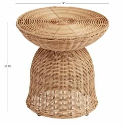 World Market Raelyn All Weather Wicker Outdoor Accent Table 7 World Market Raelyn All Weather Wicker Outdoor Accent Table -Outdoor Elegant Store unnamed file 666