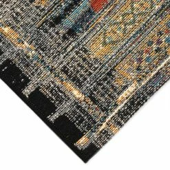 World Market Gray and Multicolor Global Stripe Indoor Outdoor Rug -Outdoor Elegant Store unnamed file 671