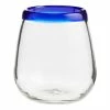 World Market Rocco Blue Stemless Wine Glass Set Of 4 -Outdoor Elegant Store unnamed file 675