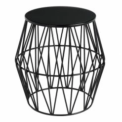World Market Octavia Faceted Metal Outdoor Accent Stool -Outdoor Elegant Store unnamed file 680