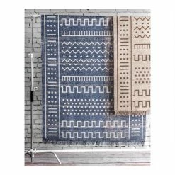 World Market Navy Blue And White Geo Luxor Indoor Outdoor Rug -Outdoor Elegant Store unnamed file 687