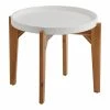 World Market Dorothy Round White Cement and Acacia Outdoor Accent Table -Outdoor Elegant Store unnamed file 695