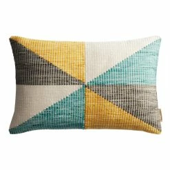 World Market Woven Kaleidoscope Indoor Outdoor Lumbar Pillow