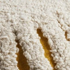 World Market Round Ivory Tufted Sun Face Indoor Outdoor Throw Pillow -Outdoor Elegant Store unnamed file 715