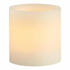 World Market 3x3 Ivory Flameless LED Pillar Candle