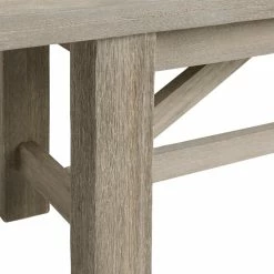 World Market Netanya Graywash Slatted Eucalyptus Outdoor Dining Bench -Outdoor Elegant Store unnamed file 774