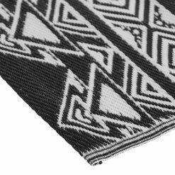 World Market Rio Black Moroccan Style Reversible Indoor Outdoor Floor Mat -Outdoor Elegant Store unnamed file 825