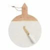 World Market White Marble and Wood Cheese Board and Knife Set -Outdoor Elegant Store unnamed file 827