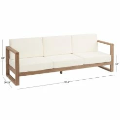 World Market Segovia Light Brown Eucalyptus Outdoor Couch -Outdoor Elegant Store unnamed file 84