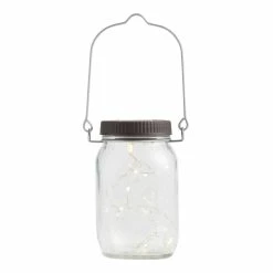 World Market Firefly Solar LED Mason Jar Lantern
