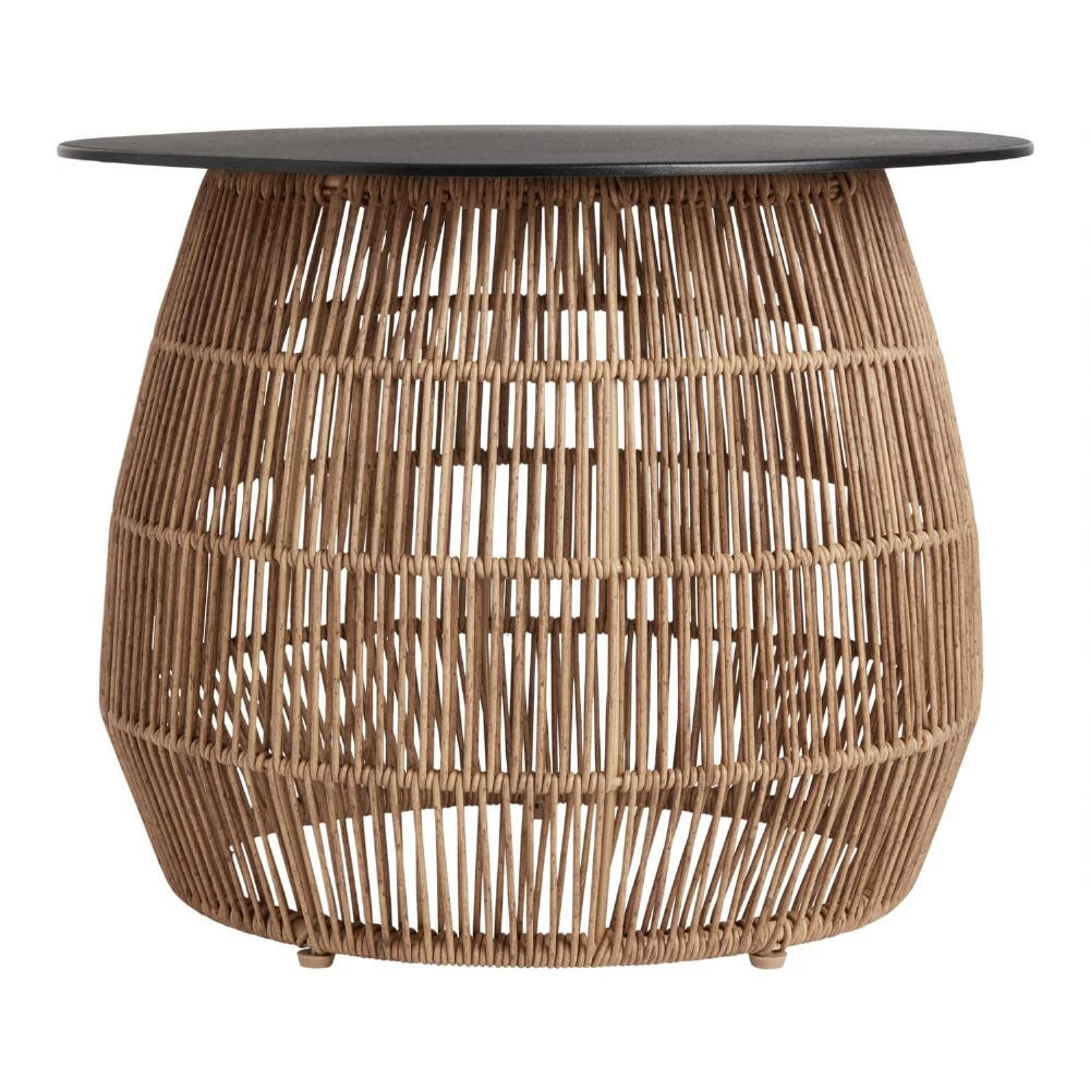 World Market Stavros All Weather Wicker and Metal Outdoor Coffee Table 4 World Market Stavros All Weather Wicker and Metal Outdoor Coffee Table - Image 2