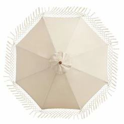 World Market Natural 9 Ft Replacement Umbrella Canopy With Fringe