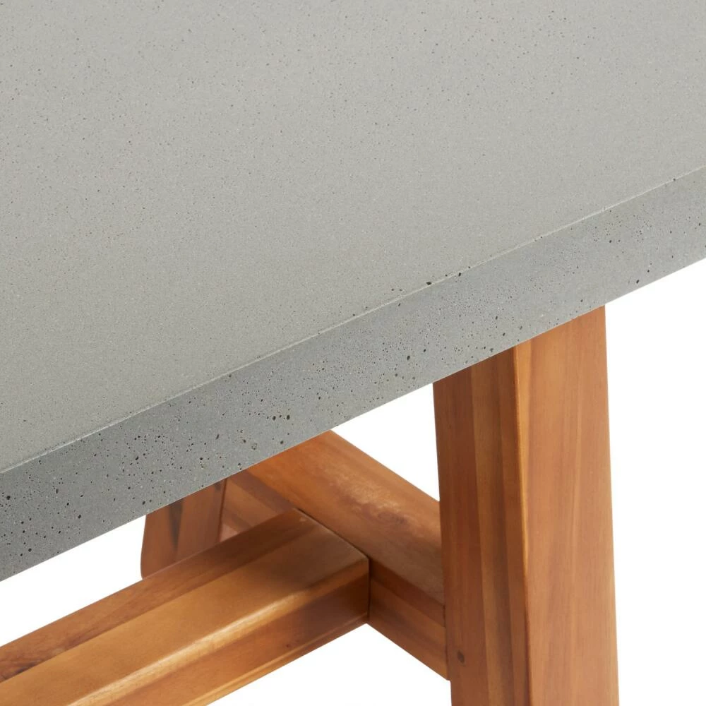 World Market Palmera Faux Cement Outdoor Dining Bench 5 World Market Palmera Faux Cement Outdoor Dining Bench - Image 3