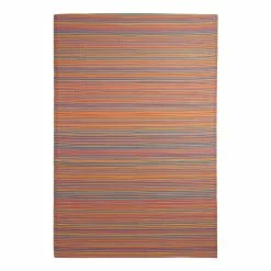 World Market Rio Multicolor Stripe Reversible Indoor Outdoor Floor Mat