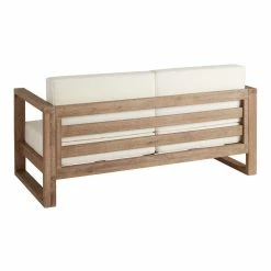 World Market Segovia Light Brown Eucalyptus Outdoor Loveseat -Outdoor Elegant Store unnamed file 92