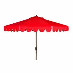 World Market Scalloped 9 Ft Tilting Patio Umbrella