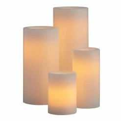 World Market Ivory All Weather Outdoor Flameless LED Pillar Candle