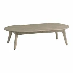 World Market San Marino Oval Graywashed Acacia Outdoor Coffee Table