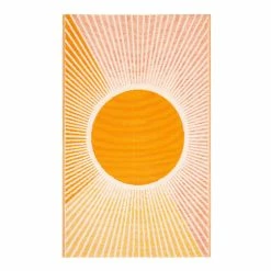 World Market Yellow Sunrise Reversible Indoor Outdoor Rio Floor Mat