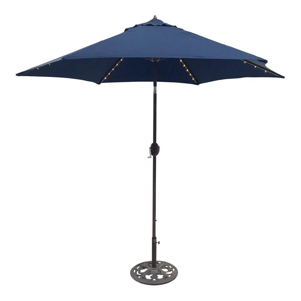 World Market 9 Ft Tilting Patio Umbrella With Lights 5 World Market 9 Ft Tilting Patio Umbrella With Lights - Image 3