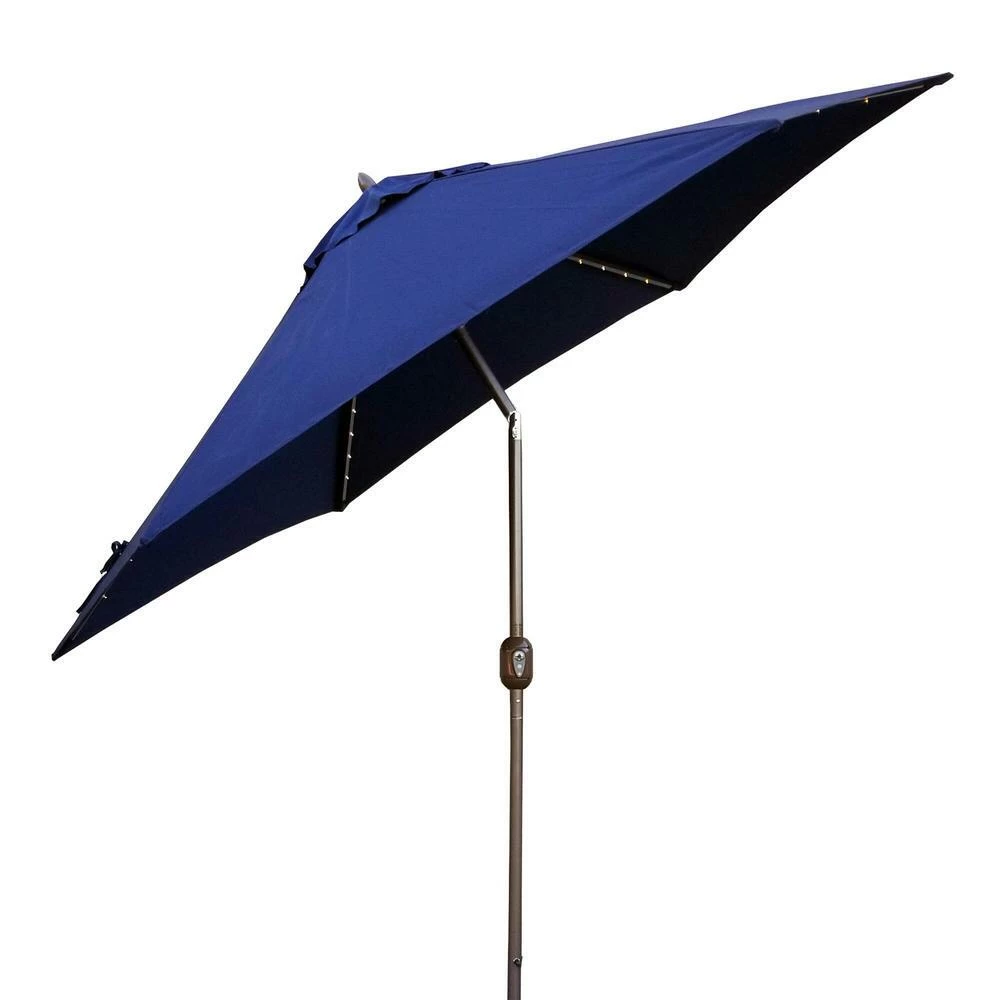 World Market 9 Ft Tilting Patio Umbrella With Lights 6 World Market 9 Ft Tilting Patio Umbrella With Lights - Image 4